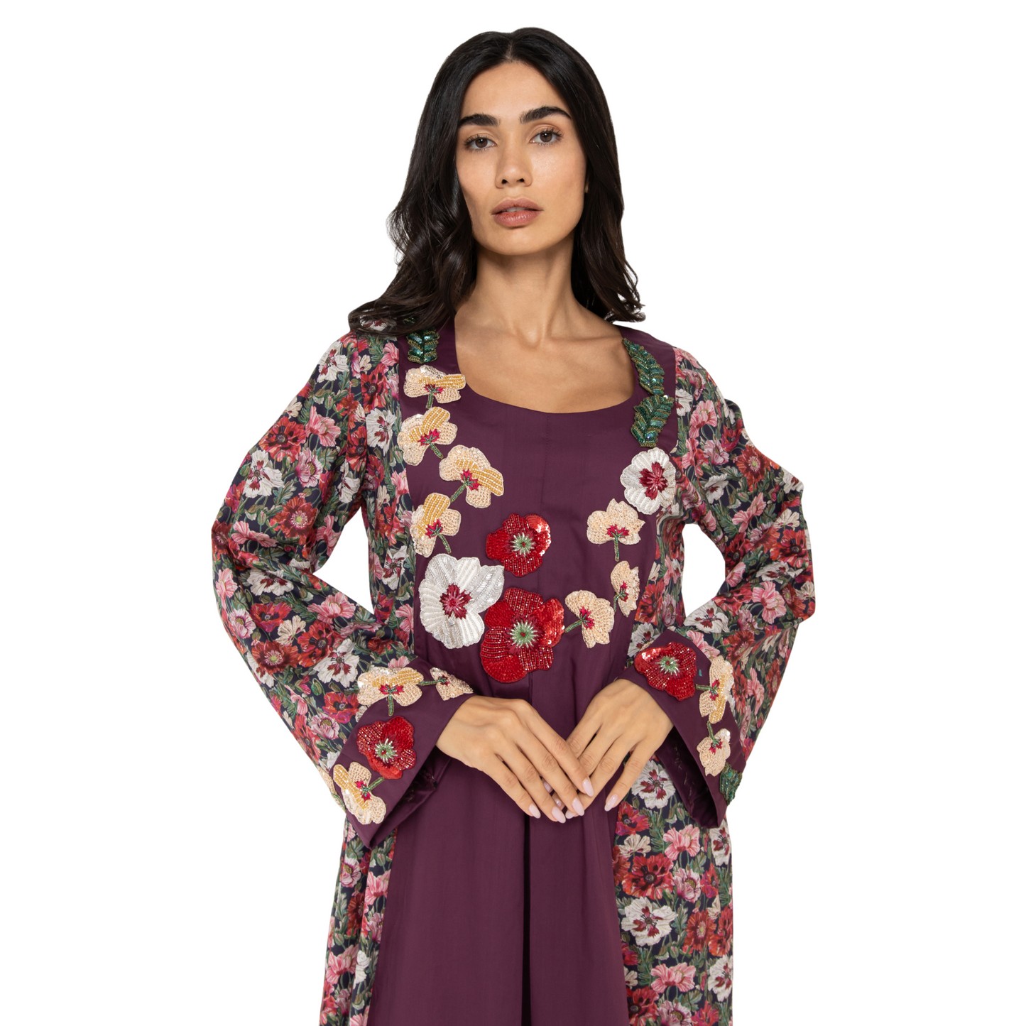 LIBERTY : POPPY AMELIE MEETS AUBERGINE