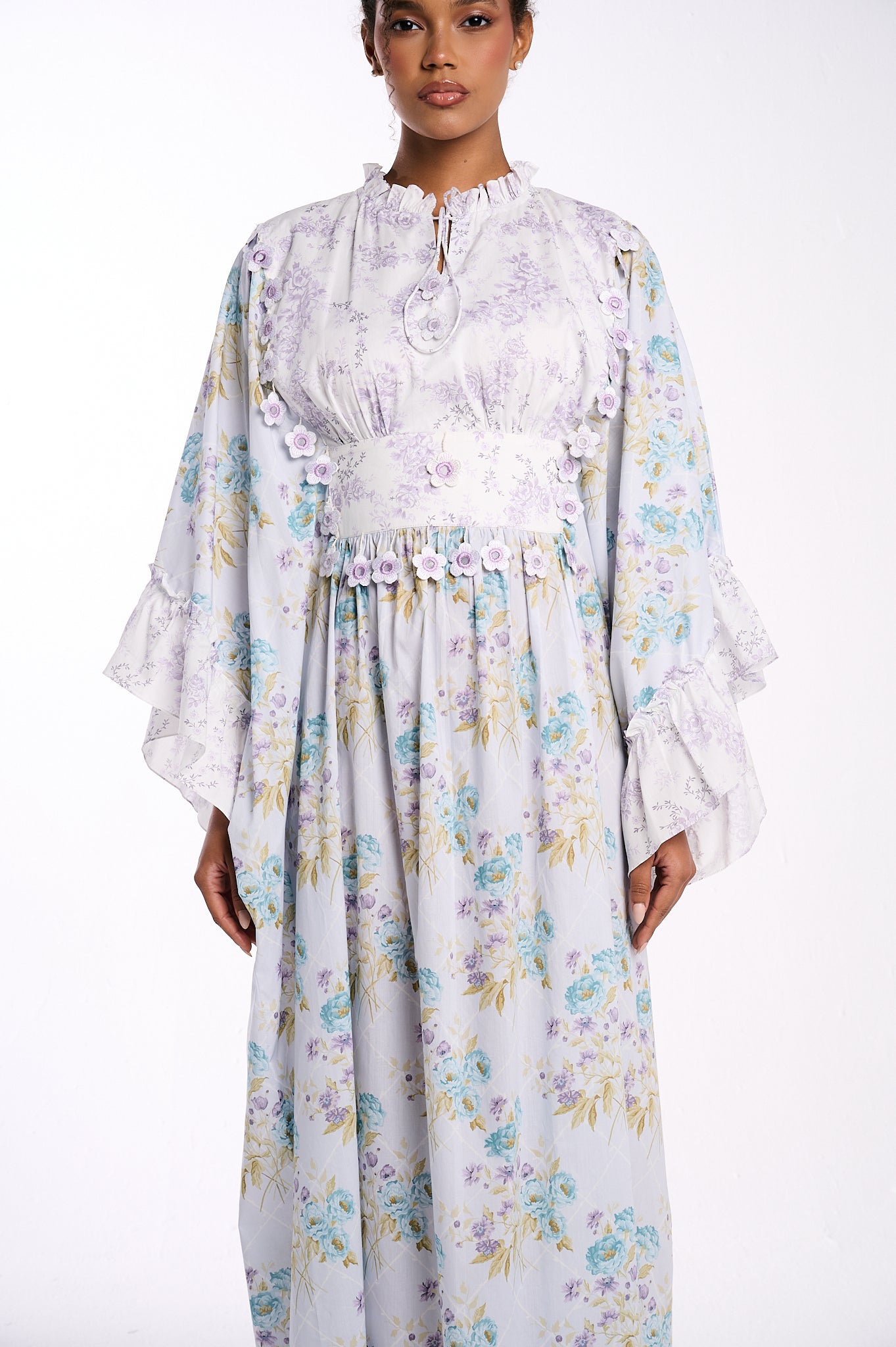 Primrose Garden Kaftan – Lavender Mist