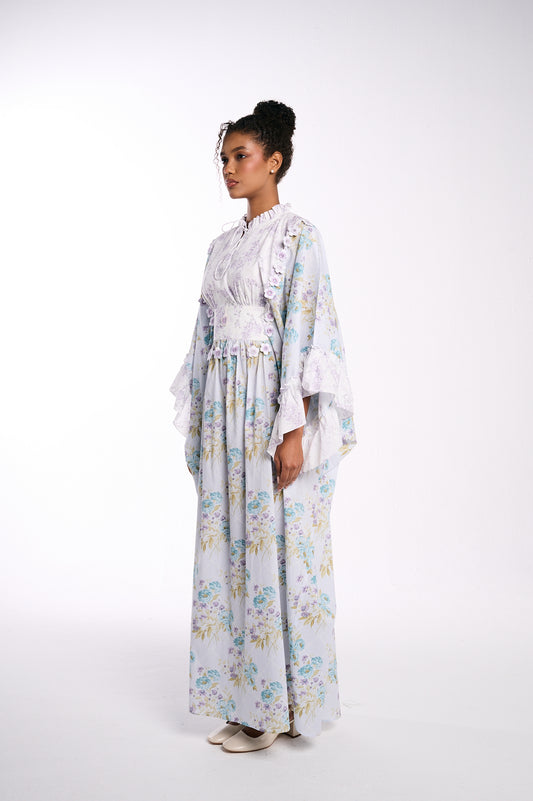 Primrose Garden Kaftan – Lavender Mist
