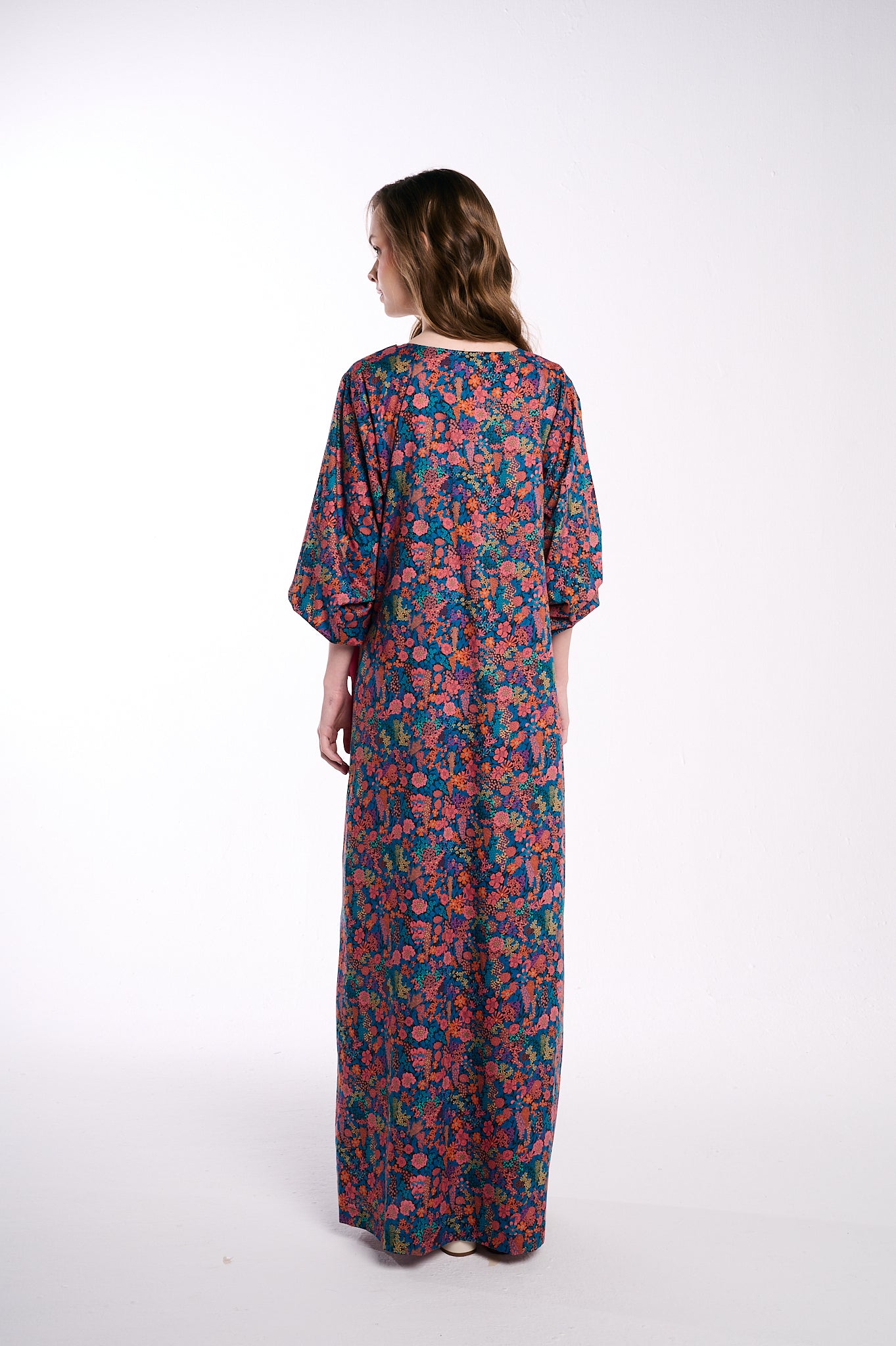 Midnight Botanica Wrap Dress
