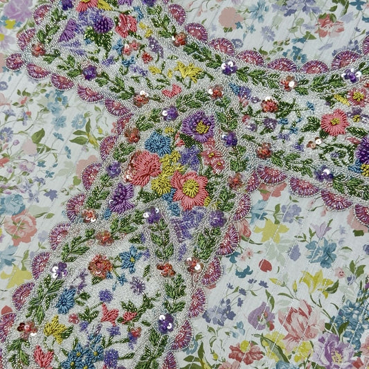 Bouquet Parade Stripe (Un Stitched)